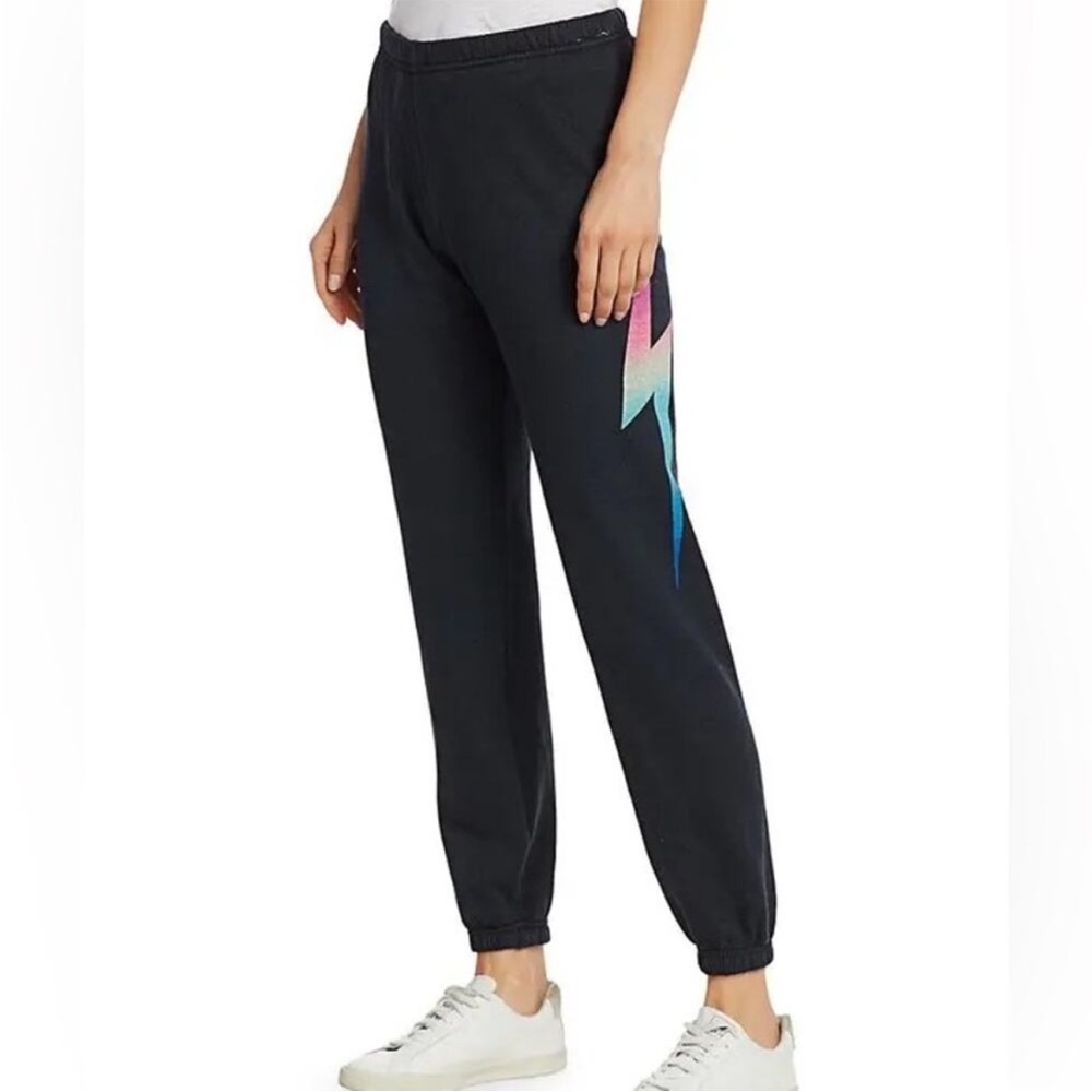 Aviator Nation navy blue bolt jogger sweatpants XS